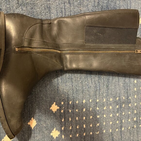 Timberland Black Leather Boots Size 9 - Picture 5 of 9